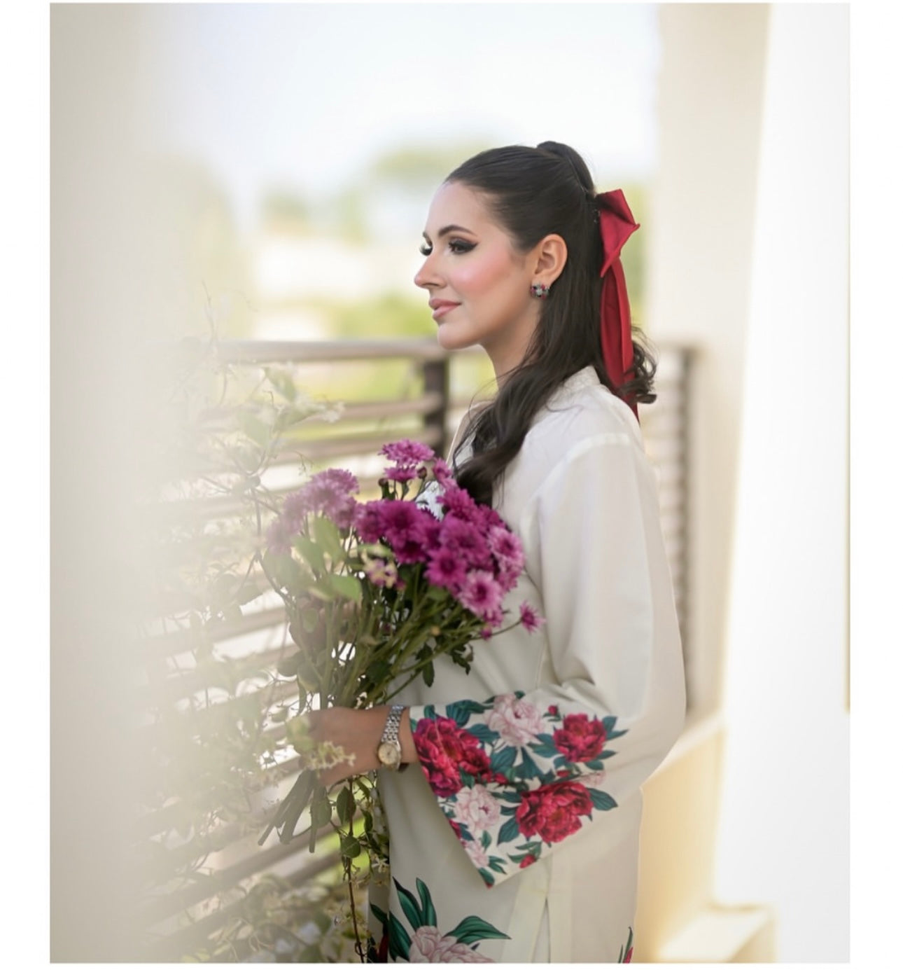 Floral Digital Print 2Pcs