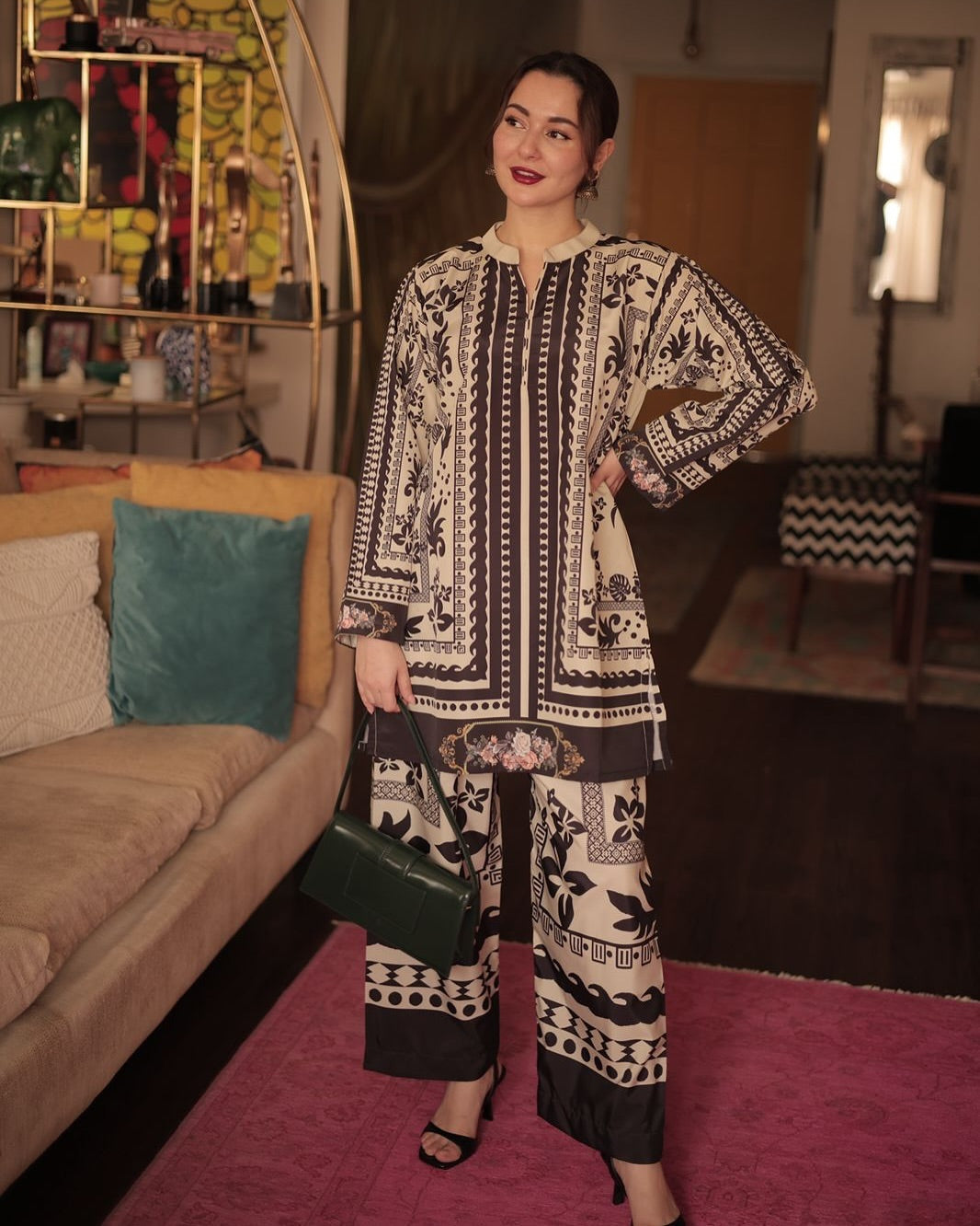 Hania Amir Digital Print 2Pcs