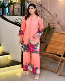 Floral Digital Print 2Pcs