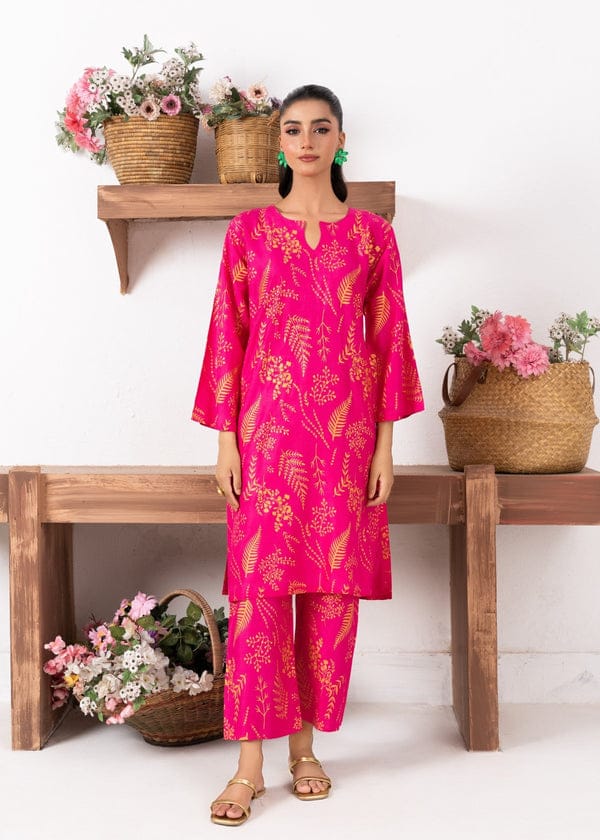 Floral Leaf Print 2Pcs
