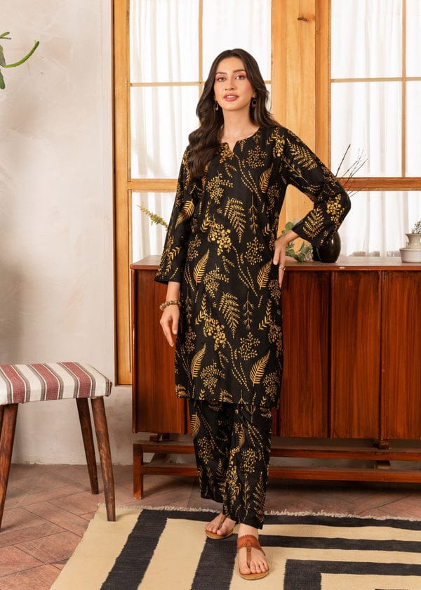 Floral Leaf Print 2Pcs