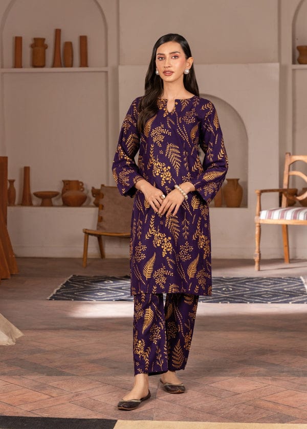 Floral Leaf Print 2Pcs