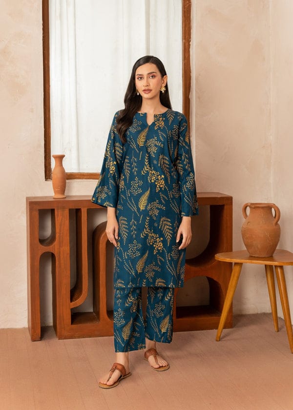 Floral Leaf Print 2Pcs