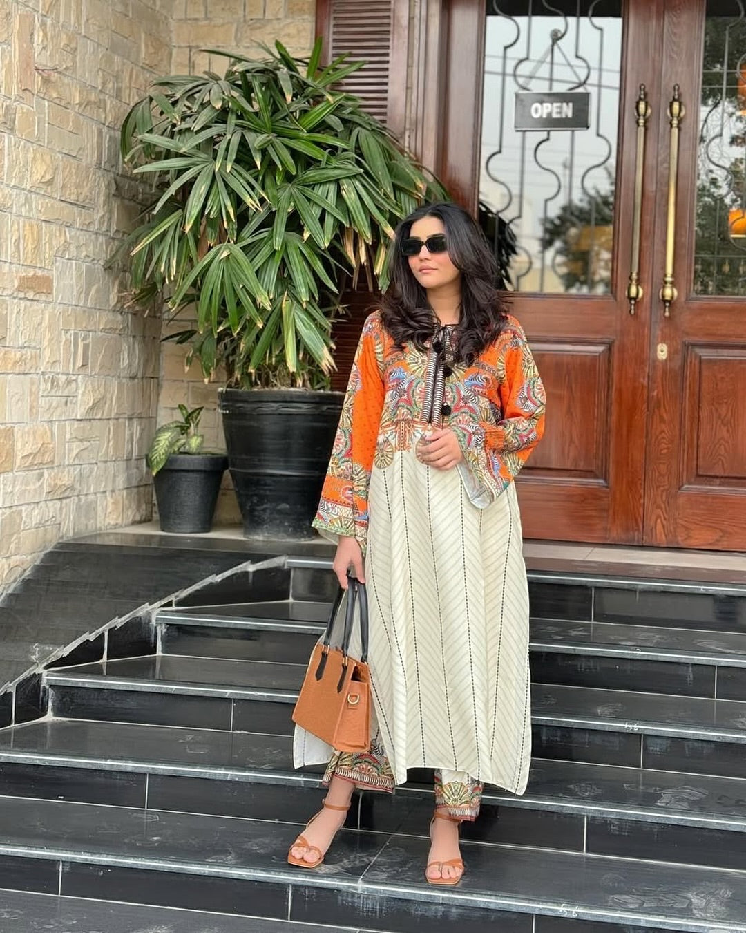 Hira Digital Print Premium Poly Lawn