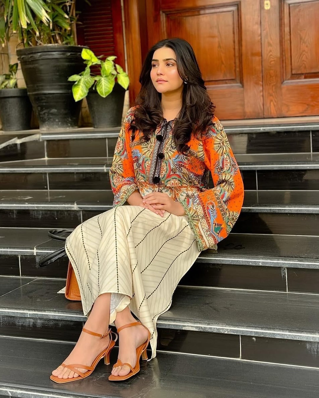 Hira Digital Print Premium Poly Lawn